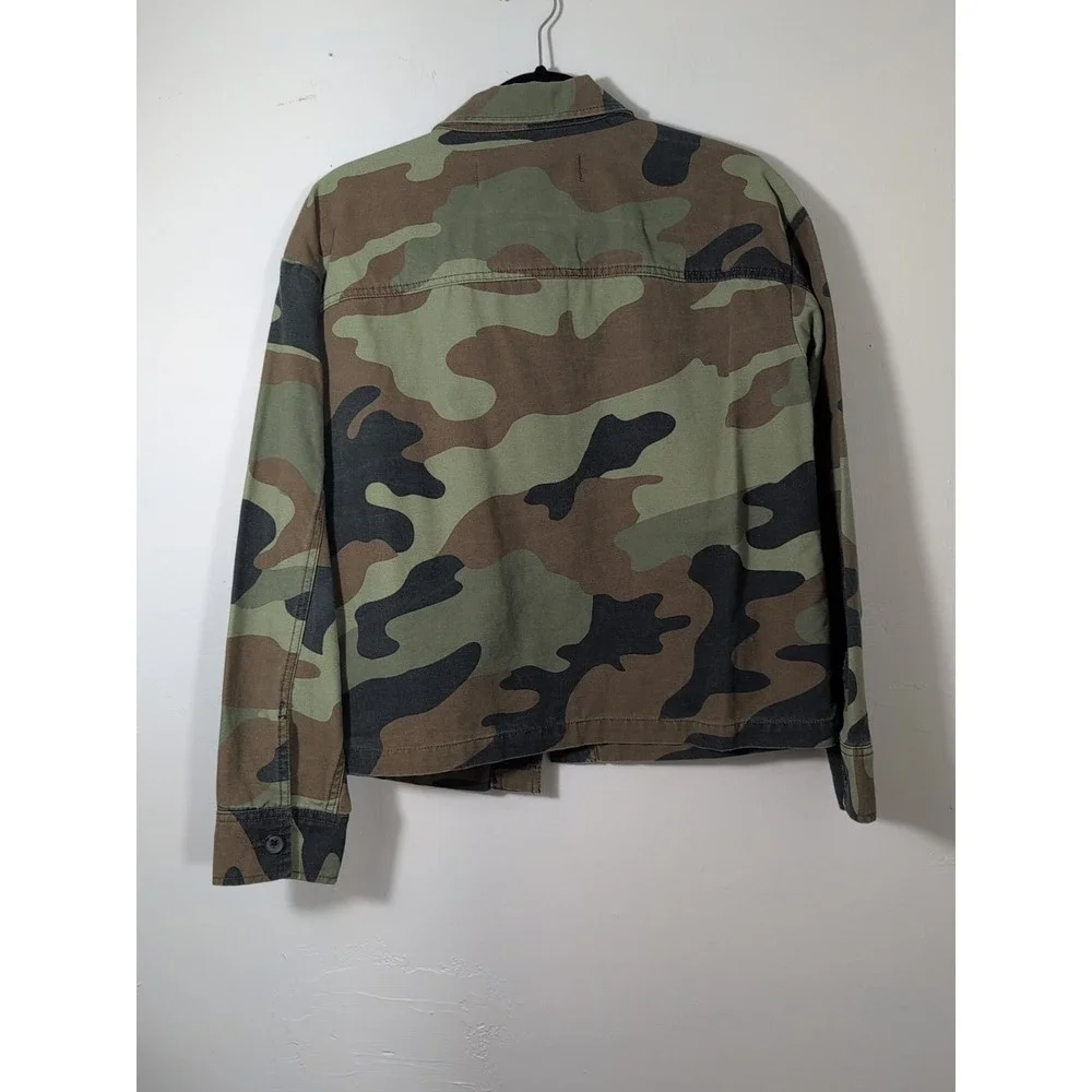 Treasure & Bone Camo Military‎ Women's Jacket Size S Brown Chestnut.